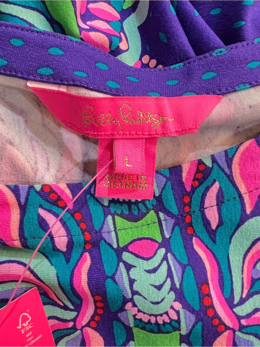 NWT Lilly Pulitzer Emmarie Maxi Dress Bonita Babe Cabochan Purple Size L - Picture 6 of 10